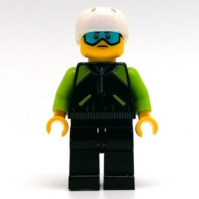 Figurine Black Torso, Lime Arms, Black Legs, White Helmet du set 45400