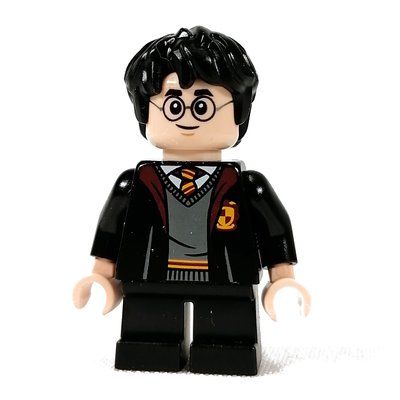 Figurine Harry Potter, Gryffindor Robes Open, Short Legs (3626c Head) du set 76389
