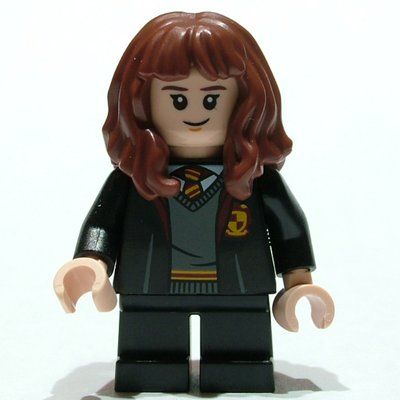 Minifigure Hermione Granger, Gryffindor Robes Open, Short Legs del set 30392