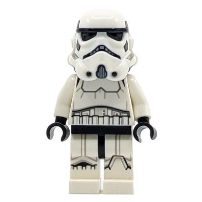 Figurine Stormtrooper, Black Squares on Back of Helmet, Female, Light Nougat Head du set 75311