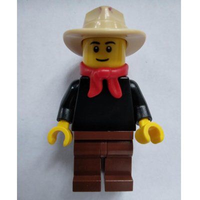 Figurine Gold Prospector, Man, Black Eyebrows du set 9349