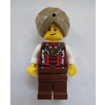 Figurine Snake Charmer, Dark Tan Turban, Black Eyebrows du set 9349