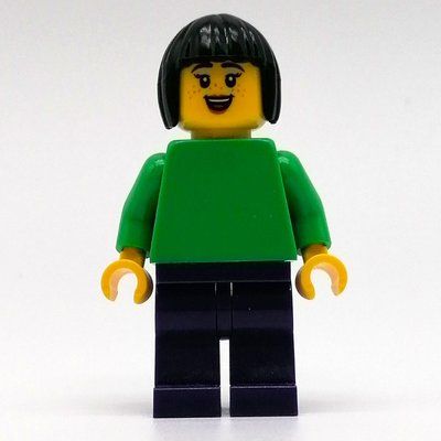 Figurine Sofie - Bright Green Torso, Dark Purple Legs, Black Hair du set 45345