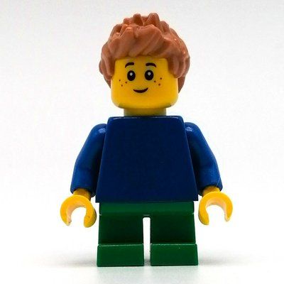 Figurine Leo - Blue Torso, Green Legs, Medium Nougat Hair du set 45345