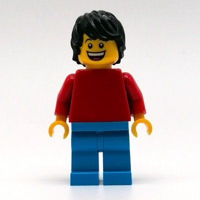 Figurine Daniel - Red Torso, Dark Azure Legs, Black Hair du set 45345