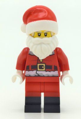 Figurine Santa, Black Boots, Candy Cane on Back du set 40565