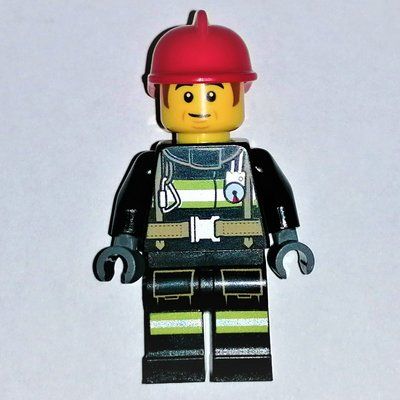 Figurine Bob, Black Firesuit, Red Helmet du set 60303