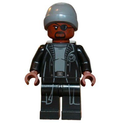 Minifigure Nick Fury with Beanie Hat del set 76196