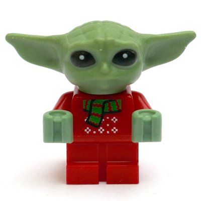 Figurine Grogu / The Child (Baby Yoda) in Christmas Outfit du set 75307