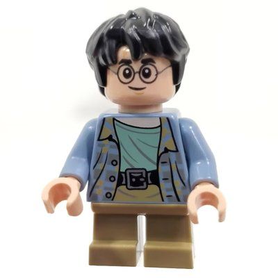 Figurine Harry Potter, Sand Blue Shirt, Short Dark Tan Legs, Scared du set 76405