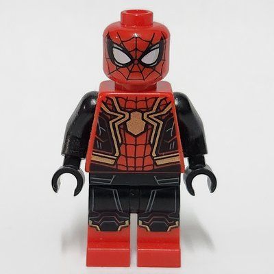 Figurine Spider-Man, Red, Black, and Gold Outfit du set 76261