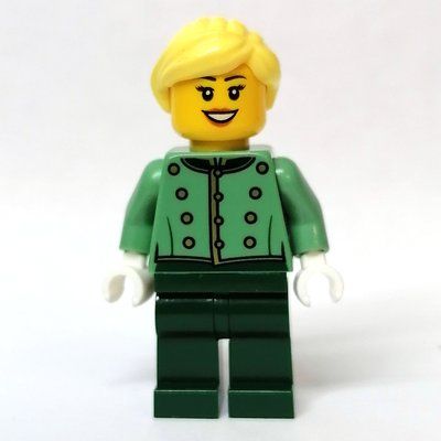 Figurine Picollo, Sand Green Torso, Dark Green Legs, Female du set 10297