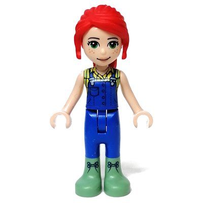 Figurine Mia - Bright Light Yellow Shirt, Blue Overalls, Sand Green Boots du set 41703