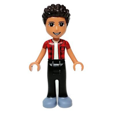 Figurine River - Red Jacket, Black Pants, Dark Brown Hair du set 41703