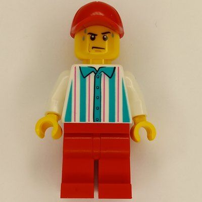 Figurine Hot Dog Vender, Red Legs and Cap du set 60318