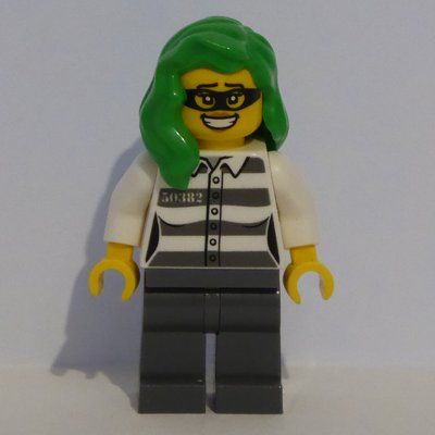 Figurine Criminal, Prison Shirt, Bright Green Hair du set 60319