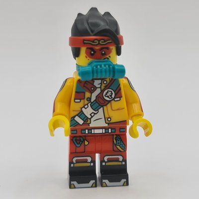 Figurine Monkie Kid, Bright Light Orange Jacket, Breathing Apparatus du set 30562
