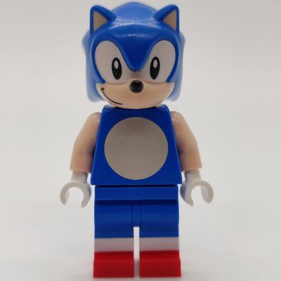 Figurine Sonic the Hedgehog, Light Nougat Face, Black Eyes du set 21331