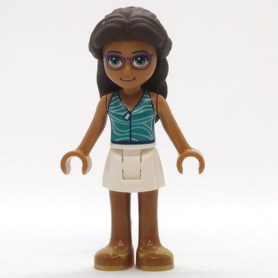 Minifigure Layla - Dark Turquoise Top, White Skirt del set 41697