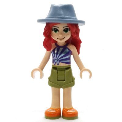 Figurine Mia - Dark Purple Top, Olive Green Skirt, Sand Blue Hat du set 41702