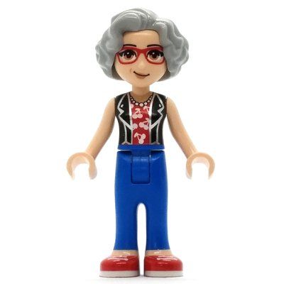 Figurine Dottie - Black Top, Blue Pants, Light Bluish Grey Hair du set 41704