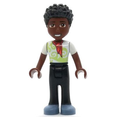 Figurine Trevor - White Shirt, Black Pants, Black Hair du set 41704