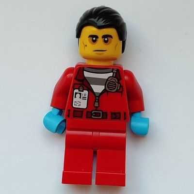 Minifigurka Vito, Red Prison Uniform z zestawu 60317
