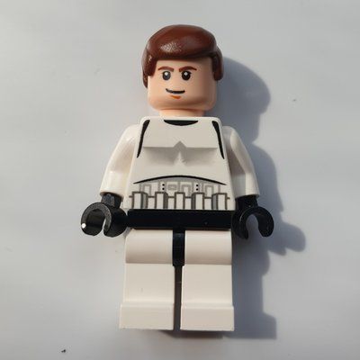 Figurine Han Solo, Stormtrooper Disguise, Black Eyes - 3626c Head du set 10188