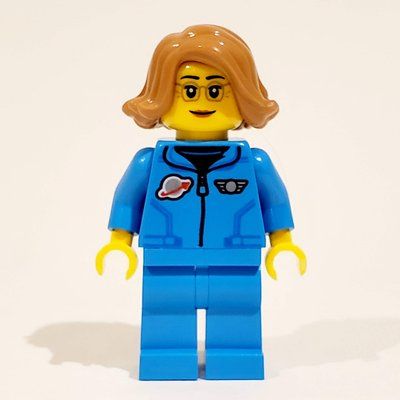 Figurine Astronaut, Dark Azure Jumpsuit, Medium Nougat Hair du set 60349
