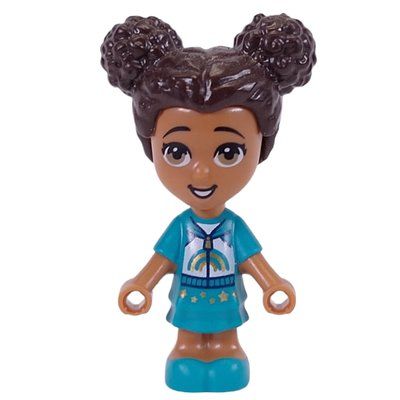 Figurine Liz - Microdoll, Dark Turquoise Outfit, Dark Brown Hair du set 41698