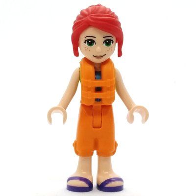 Figurine Mia - Lime Top, Orange Cropped Trousers, Orange Life Vest du set 41709