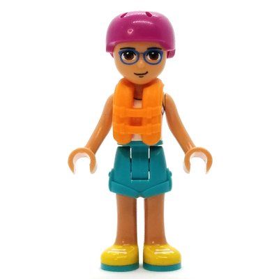 Figurine Sebastian - White Top, Dark Turquoise Shorts, Magenta Helmet, Orange Life Vest du set 41709