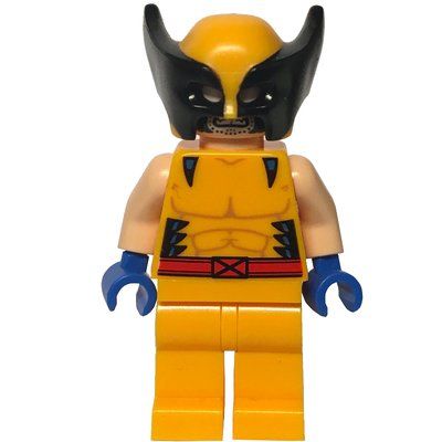 Minifigure Wolverine, Mask, Blue Hands del set 76202