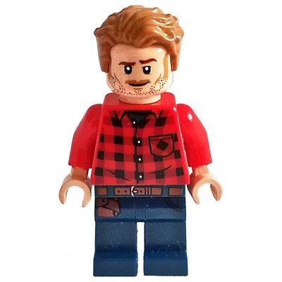 Figurine Owen Grady, Red Plaid Shirt du set 76943