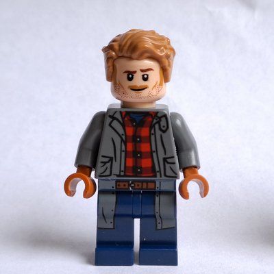 Minifigur Owen Grady, Dark Bluish Gray Jacket Shirt aus Set 76944