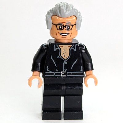 Minifigure Ian Malcolm, Light Bluish Grey Hair from set 76951