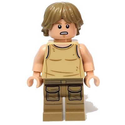 Figurine Luke Skywalker, Dagobah Outfit, Tan Tank Top du set 75330