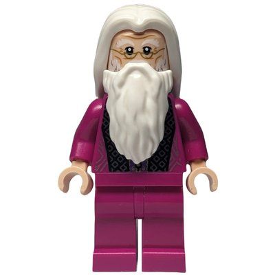 Minifigure Albus Dumbledore, Magenta Robes with Legs del set 30435