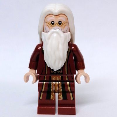 Figurine Albus Dumbledore, Dark Red Robes, White Hair and Beard du set 76402