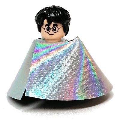 Figurine Harry Potter, Gryffindor Robes Open, Short Legs, Invisibility Cloak du set 76402