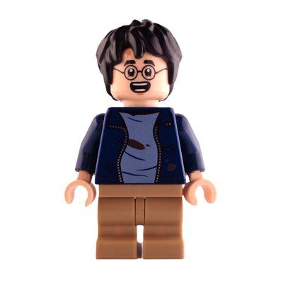 Figurine Harry Potter, Dark Blue Jacket Dirty, Medium Legs, Open Mouth du set 76401