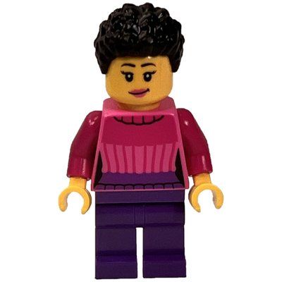 Figurine Woman, Dark Pink Sweater, Dark Purple Legs du set 60336