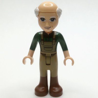 Figurine Marcel - Dark Green Shirt, Dark Tan Overall, Bald Head du set 41721