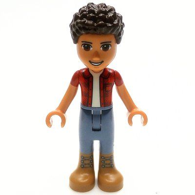 Figurine River - Red Shirt, Sand Blue Pants, Dark Brown Hair du set 41721