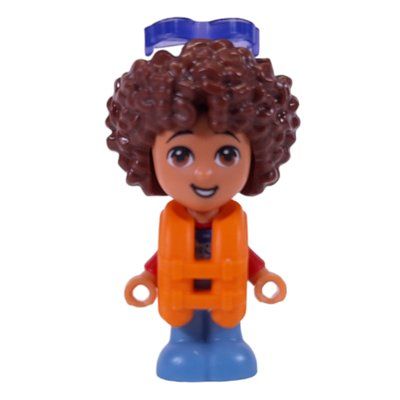 Minifigura Santiago - Reddish Brown Hair, Life Vest del set 41720
