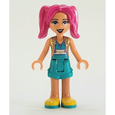 Figurine Camila - Gold Jacket, Dark Turquoise Skirt, Magenta Hair du set 41719