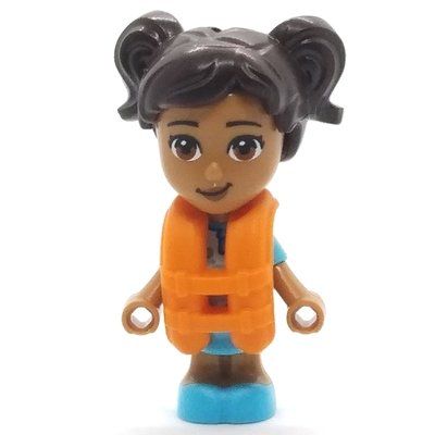 Figurine Maya - Medium Azure Dress, Dark Brown Hair, Lifejacket du set 41710
