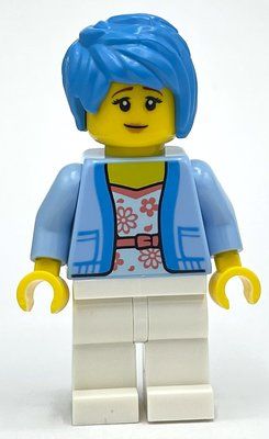 Figurine Bright Light Blue Torso, White Legs, Dark Azure Hair du set 10303