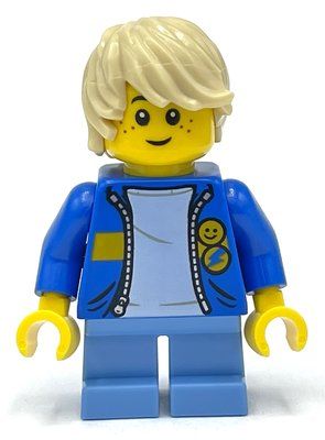 Figurine Kid - Blue Torso, Medium Blue Legs, Tan Hair du set 10303