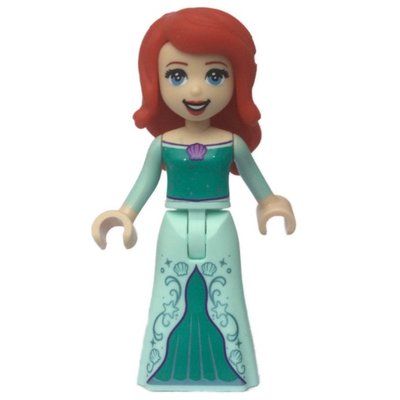 Figurine Ariel - Human Form, Light Aqua/Dark Turquoise Dress du set 43205